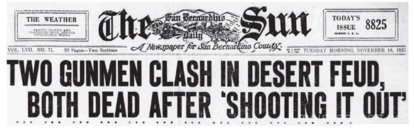 San Bernardino Sun Newspaper Headline