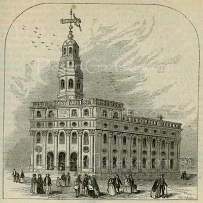 Nauvoo Temple in the 1840s