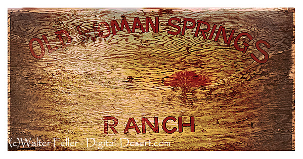 Old Woman Springs Ranch sign