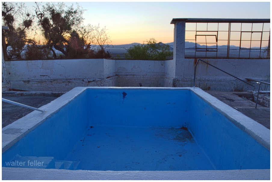 Swimming pool at Zzyzx health resort, Mojave Preserve, Desert Studies Center
